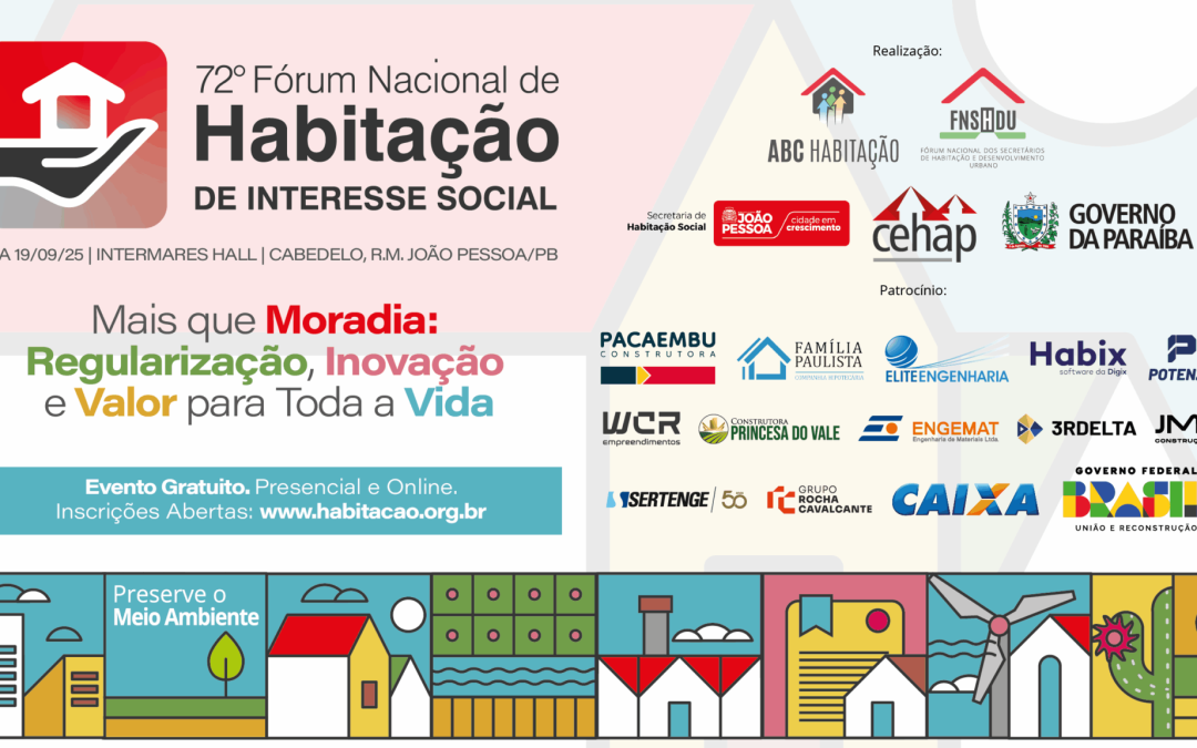 Paraíba irá sediar principal evento sobre Habitação de Interesse Social do País