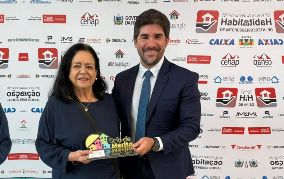 Pela quarta vez seguida, Governo da Paraíba é premiado com o Selo de Mérito em Habitação