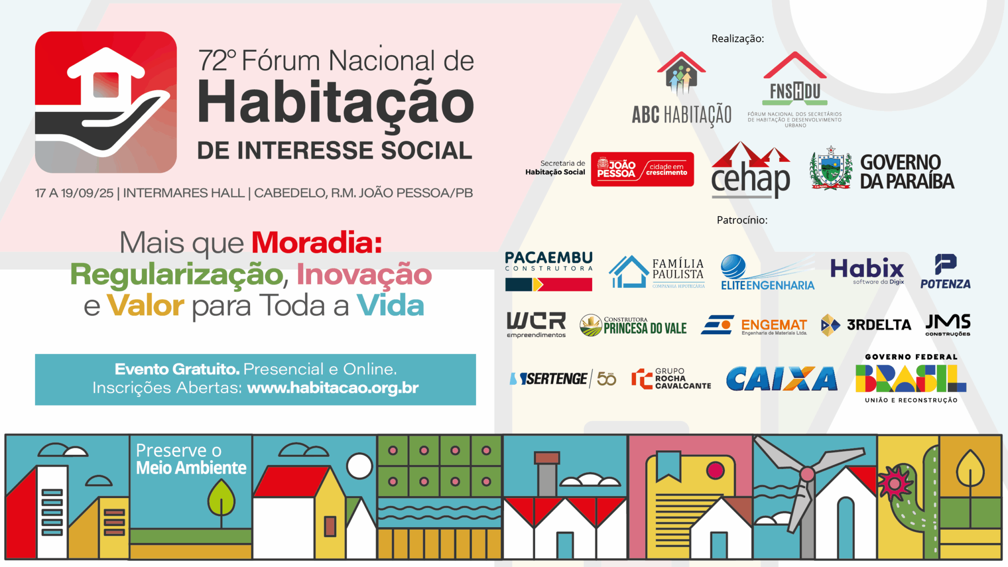 Paraíba irá sediar principal evento sobre Habitação de Interesse Social do País